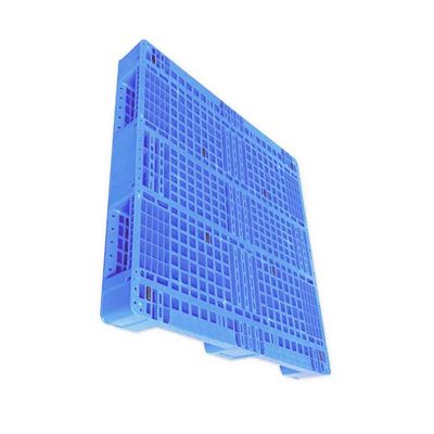 Lojistik Depolama için 43.3X43.3' Mavi 5000Kg PE İstiflenebilir Plastik Palet