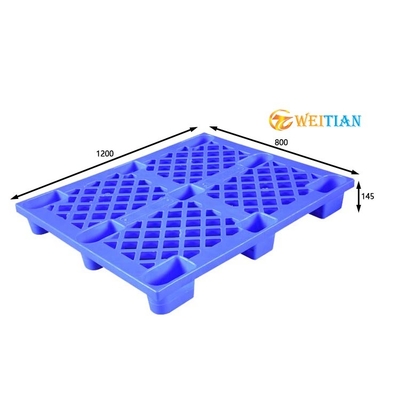 1200X800 Güverte Tek Yüz Palet Hijyenik Virgin HDPE İstiflenebilir Plastik Palet