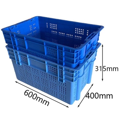 Yuvalanabilir Plastik Kasalar 600 X 400 Dinamik Yük 50Kg Sebze Meyve İçin