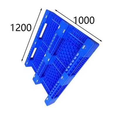 1200x1000 İstiflenebilir Plastik Palet 4 Yönlü Giriş 1200 Kg Raf yükü Halojensiz