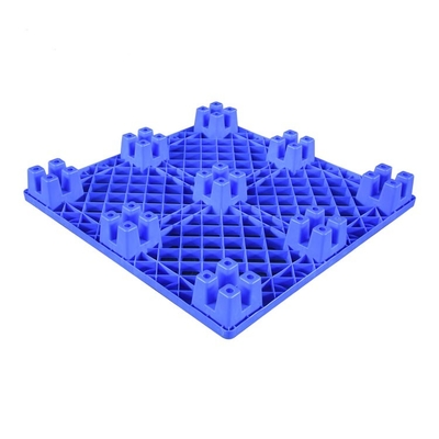 Mavi HDPE Nestable Plastik Paletler 1100 X 1100 600Kg Tıbbi İçin Dinamik Yük