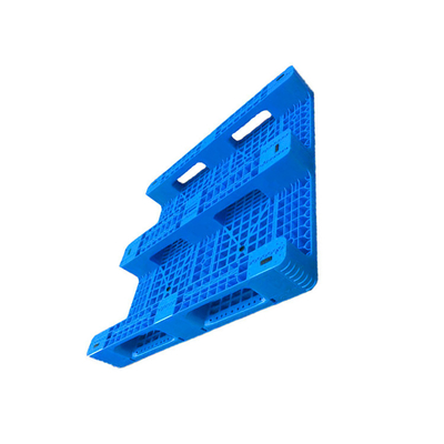 1100 X 1100 Mavi HDPE Raflanabilir Plastik Paletler Tıbbi Cihaz Fabrikası İçin %100 Geri Dönüştürülebilir