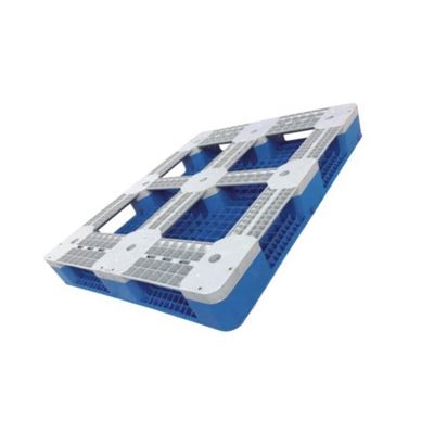 HDPE Endüstriyel Plastik Palet Mavi 120*100cm Bacalı Üst