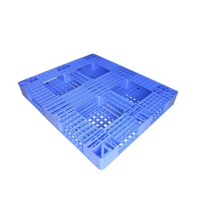 PET Tamamen Ters Çevrilebilir Raflı Plastik Paletler Mavi 130 X 110cm