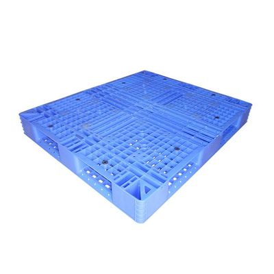 PET Tamamen Ters Çevrilebilir Raflı Plastik Paletler Mavi 130 X 110cm