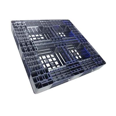 Hijyenik Siyah PE Raflı Plastik Paletler 1100 x 1100 Kapalı Döngü Sistemi