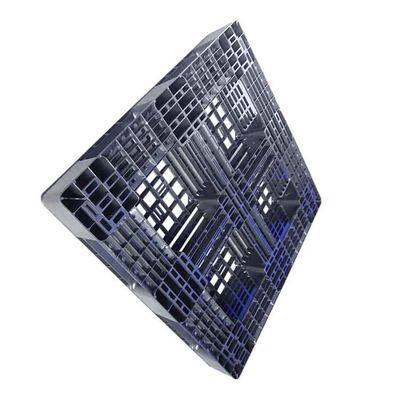 Endüstriyel 1100 X 1100 Polietilen Siyah Plastik Palet 3T Dinamik Yük