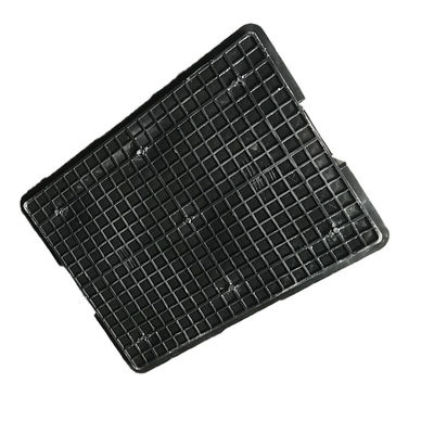 Yeniden Kullanılabilir Siyah 1.9Kg Dayanıklı Plastik Hareketli Kasa 54*42 Anti Statik PE