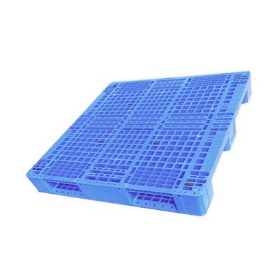 1100x1100 HDPE İstiflenebilir Plastik Palet Dinamik 2.5T Mavi 13.8Kg