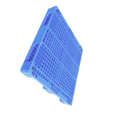 Lojistik Depolama için 43.3X43.3' Mavi 5000Kg PE İstiflenebilir Plastik Palet