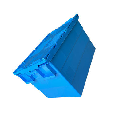 HDPE İstiflenebilir 600x400 Ambalaj Endüstriyel Lojistik Kutusu Mavi Geri Dönüştürülebilir Plastik