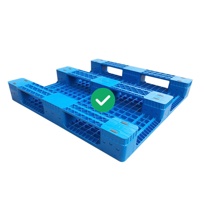 Hijyenik Enjeksiyon Kalıplı Plastik Paletler HDPE 4T Statik Yük Raflı