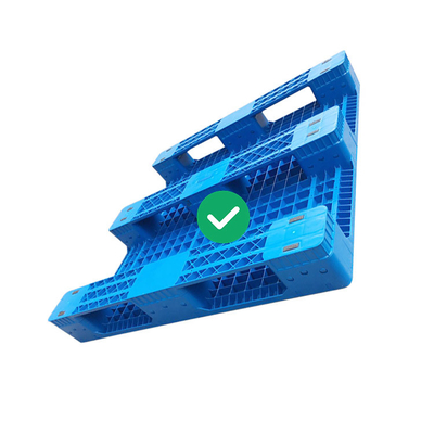 1200x1200 HDPE Plastik Nakliye Paletleri Geri Dönüştürülebilir Hijyenik 1.2T Yük