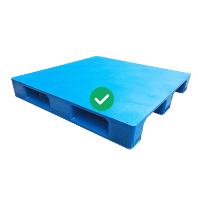 1200x1200 HDPE Plastik Nakliye Paletleri Geri Dönüştürülebilir Hijyenik 1.2T Yük