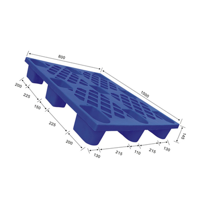 1000x800 Depo Plastik Palet Ergonomik Taşıma HDPE Açık Güverte Paletleri