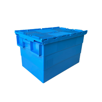 Depo HDPE Plastik Lojistik Kutusu Hijyen Plastik Hareketli Sandık 50Kg 60L