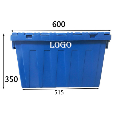 Kilitlenebilir İstiflenebilir Hareketli Kutular 770 Pound HDPE Taşıma İçin Plastik Saklama Kapları