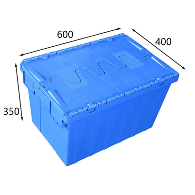 Yuvalanabilir Büyük Plastik Nakliye Kutuları HDPE Mavi Yük 50Kg Yeniden Kullanılabilir Hareketli Kutular