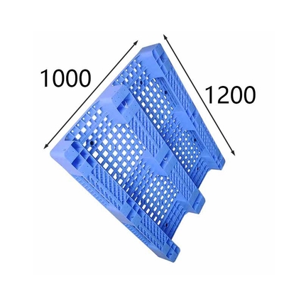 Virgin HDPE Hijyenik Plastik Paletler Katı Düz ​​Raf 5000kg İstifleme Yükü