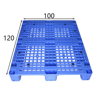 HDPE Mavi Raflı Plastik Paletler 1200X1000Mm Asitlere Dayanıklı