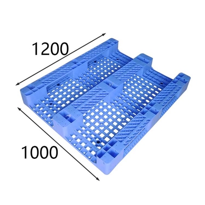 Statik Yük 6000 Kg Raflı Plastik Paletler Euro Standard HDPE Mavi 1200x1000