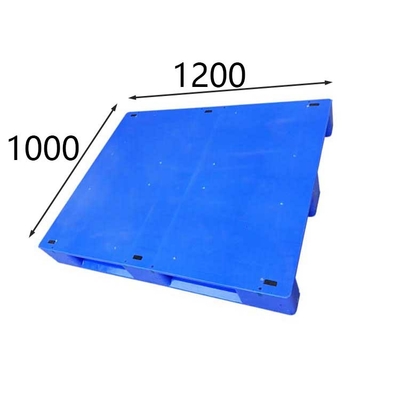 Takviyeli Euro Plastik Paletler 1200 X 1000 Mavi HDPE / PE Düz Ağır Hizmet